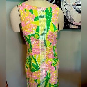 Lilly Pulitzer Pink and Green Floral Dress